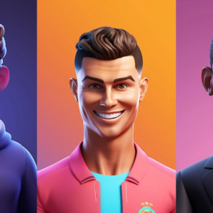 پرامپت کاراکتر های سه بعدی از افراد مشهور