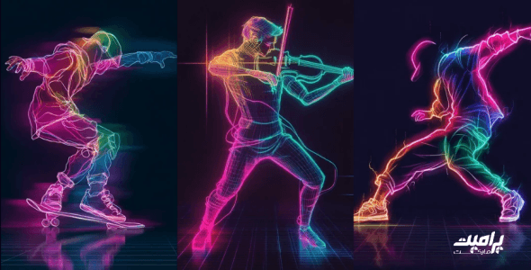 پرامپت رندرهای نورانی جذاب ۲